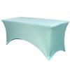 YOUR CHAIR COVERS - 6ft Robin Egg Rectangular Spandex Table Covers Fitted Tablecloth Wedding Event Patio Decorations Elastic Fabric Stretch for Folding Table view 1