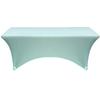 YOUR CHAIR COVERS - 6ft Robin Egg Rectangular Spandex Table Covers Fitted Tablecloth Wedding Event Patio Decorations Elastic Fabric Stretch for Folding Table view 3