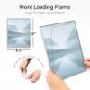 MANTELLO ESSENTIALS Front Loading White Picture Frame 8.5x11 - Set of 6 - Table Desk Wall hanging For Artwork - Certificates Diplomas - Family Gallery Multi Photo Frame view 4
