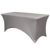 YOUR CHAIR COVERS - 5ft Black Rectangular Spandex Fitted Linen Wedding Event Patio Decor Elastic Fabric Stretch Cover for 5ft Folding Table view 1