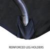 YOUR CHAIR COVERS - 5ft Black Rectangular Spandex Fitted Linen Wedding Event Patio Decor Elastic Fabric Stretch Cover for 5ft Folding Table view 4