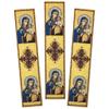 Needzo Set of 3 Virgin Mary and Christ Eternal Bloom Icon Tapestry Bookmarks 9 Inch view 1