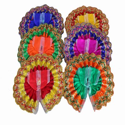Esplanade Ladoo Gopal Poshak | God Dress | Bhagwaan Ki Poshaak | Dev Vastra - (Set of 6) Laddu Gopal Idols