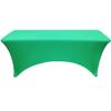YOUR CHAIR COVERS - 4ft Emerald Green Rectangular Spandex Table Covers Fitted Tablecloth Wedding Event Patio Decorations Elastic Fabric Stretch for Folding Table view 2