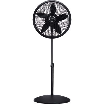 Lasko 18 in. Adjustable Elegance and Performance Pedestal Fan, Black 18"/Black