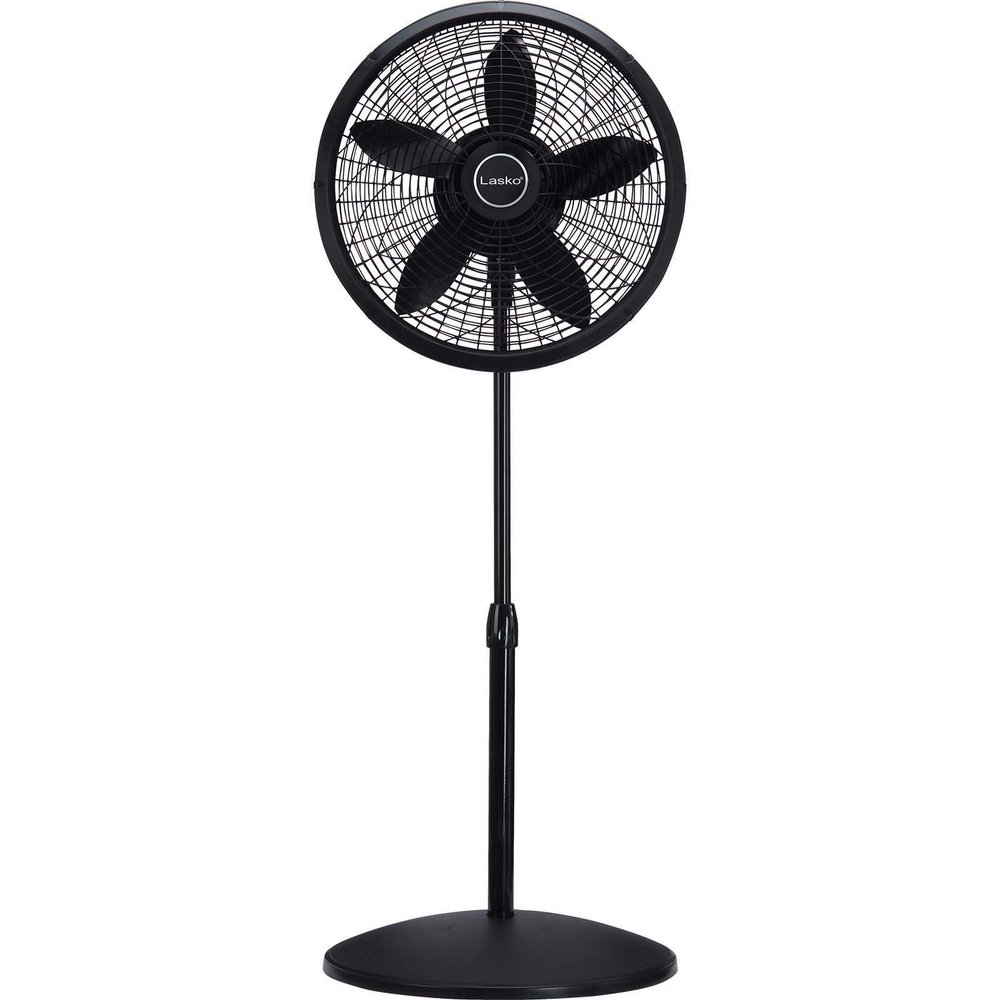 Lasko 18 in. Adjustable Elegance and Performance Pedestal Fan, Black 18"/Black