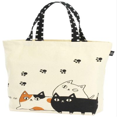(Ceramic-ai) Tote Bag Large Cat 3 Brothers 3 Brothers Three 13598