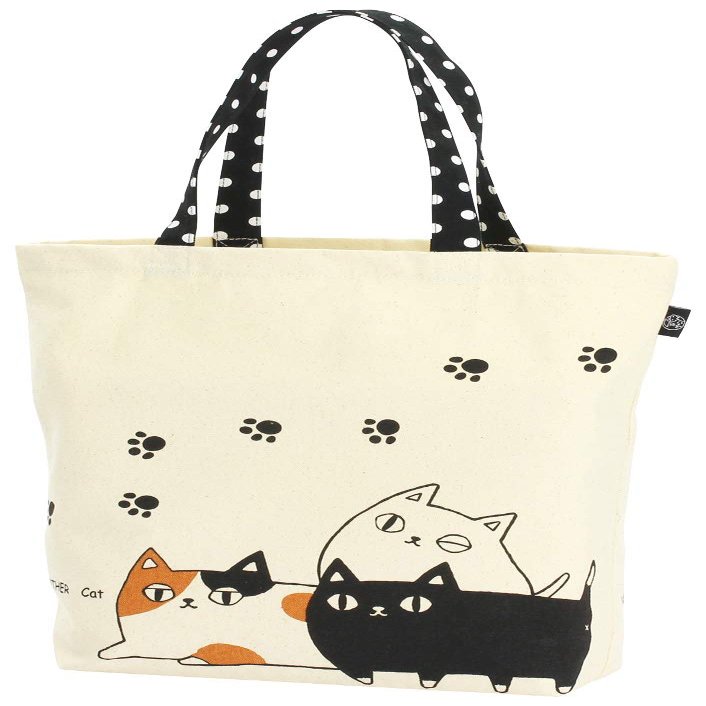 (Ceramic-ai) Tote Bag Large Cat 3 Brothers 3 Brothers Three 13598