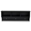 Baxton Studio Maya Black Finished Wood Entryway Coat Rack with Shelves view 4