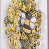 Bee front door welcome wreath. view 3
