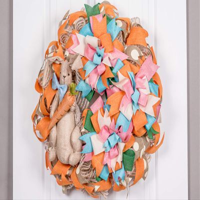 Easter Front door welcome wreath.