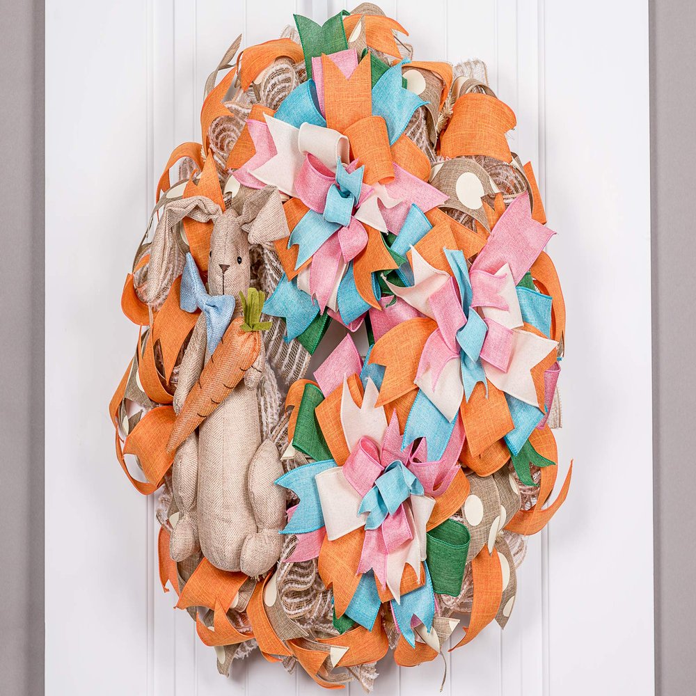 Easter Front door welcome wreath.