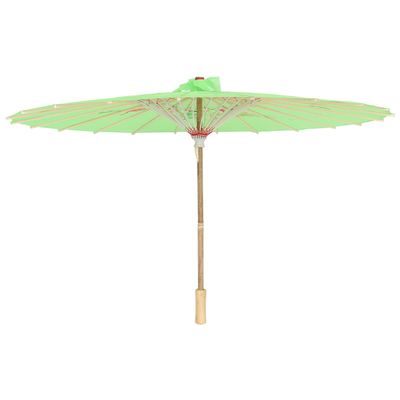Healifty Oil Paper Parasol Japanese Chinese Oil Paper Umbrella Parasol Dancing Umberlla Photography Prop Green Blank Umbrella