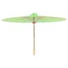 Healifty Oil Paper Parasol Japanese Chinese Oil Paper Umbrella Parasol Dancing Umberlla Photography Prop Green Blank Umbrella view 1
