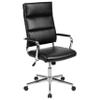 Flash Furniture Hansel High Back Black LeatherSoft Contemporary Panel Executive Swivel Office Chair view 1
