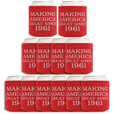 65th Birthday Coolie Making America Great Since 1961 12-pack Thermocooler Drink Coolers