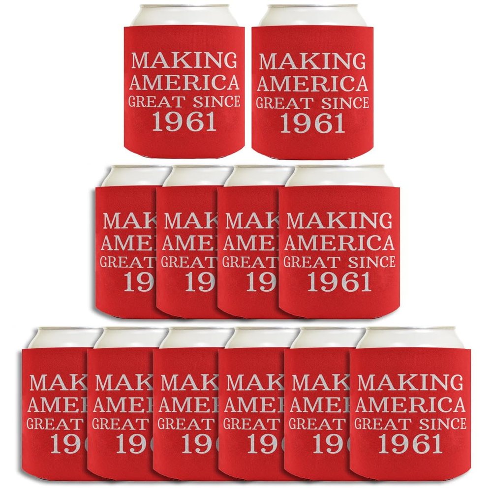65th Birthday Coolie Making America Great Since 1961 12-pack Thermocooler Drink Coolers