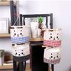 RainbowBaby Over The Door Storage Bags Closet Organizer, Wall-Mounted Hanging Cotton Linen Storage Basket Holder Decor Bin Bag (4 Pack) view 4