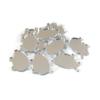 Super Cool Creations Pig Shaped Crafting Mirrors, Set of 10, Many Colours, Shatterproof Acrylic, Silver Mirror, Pack of 10 x 3cm view 1
