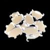 Super Cool Creations Pig Shaped Crafting Mirrors, Set of 10, Many Colours, Shatterproof Acrylic, Silver Mirror, Pack of 10 x 3cm view 2