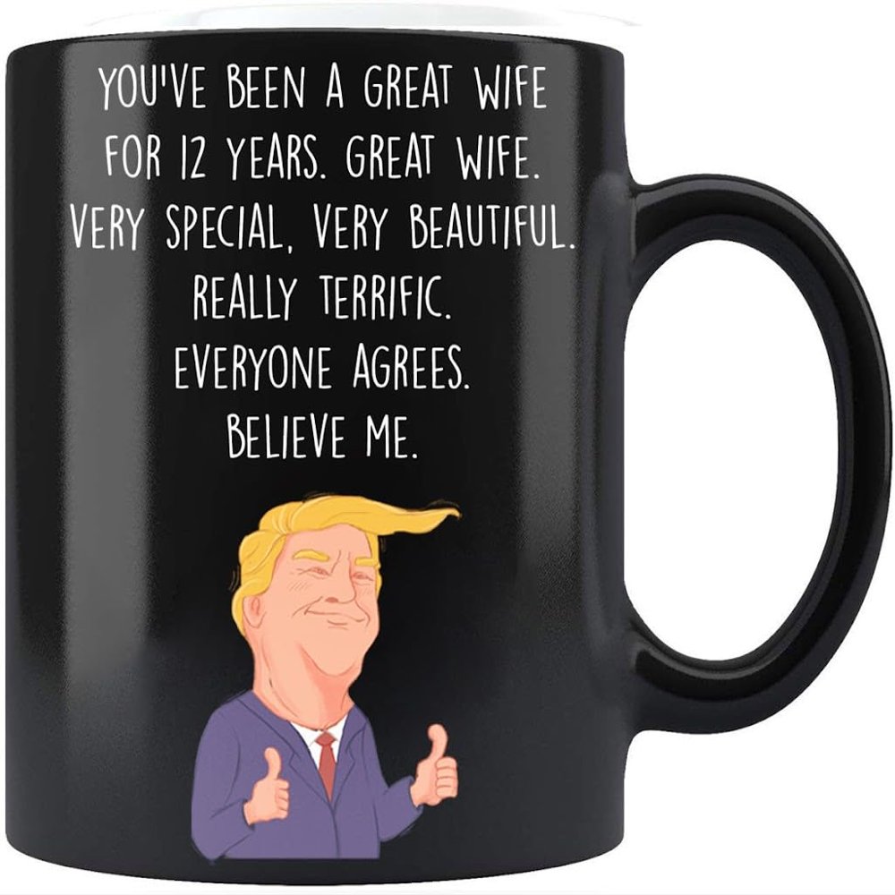 12nd anniversary mug for women, 12nd anniversary mug for her, 12 anniversary, 12 year anniversary, 12nd wedding anniversary