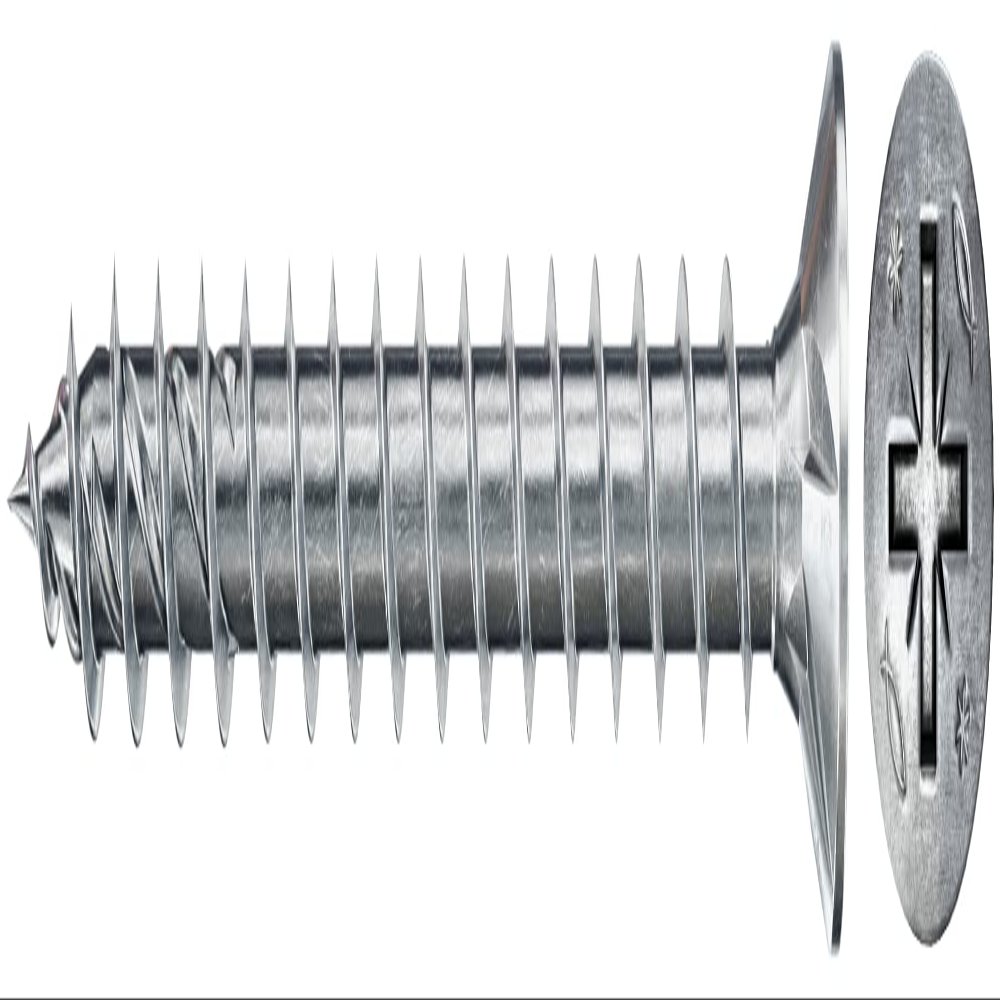 fischer FPF Power-Fast II Wood Screw Fully Threaded Countersunk Head CZF Galvanised 4.5 x 35 mm, Pack of 200, 670298, Blue Zinc