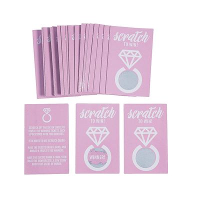 Fun Express Bridal Scratch Off Game 24PC - Toys - 24 Pieces