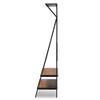 Baxton Studio Laima Vintage Rustic Industrial Distressed Wood and Black Metal Finished Entryway Coat Hanger view 3