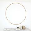 Tableclothsfactory 40" Heavy Duty Gold Metal Floral Hoop Wreath Hanging Rings view 2
