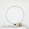 Tableclothsfactory 36" Heavy Duty Gold Metal Floral Hoop Wreath Hanging Rings for Wedding Party Decoration view 2