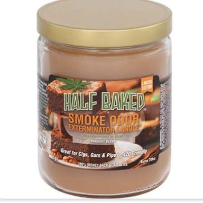 Smoke Odor Exterminator 13oz jar Candle, Half Baked, Limited Edition