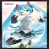 Trends International Hatsune Miku - Waving Wall Poster, 14.725" x 22.375", Black Framed Version view 1