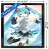 Trends International Hatsune Miku - Waving Wall Poster, 14.725" x 22.375", Black Framed Version view 3