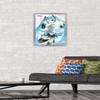 Trends International Hatsune Miku - Waving Wall Poster, 14.725" x 22.375", Silver Framed Version view 2