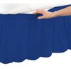 BedDecor Wrap Around Bed Skirt Elastic Bed Ruffles, 600TC Solid Luxurious 30 Inches Drop(Twin XL,RoyalBlue) view 2
