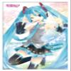 Trends International Hatsune Miku - Waving Wall Poster, 14.725" x 22.375", White Framed Version view 1