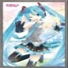 Trends International Hatsune Miku - Waving Wall Poster, 14.725" x 22.375", Barnwood Framed Version view 1