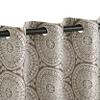 Superior Elegant Diamond Sheer Curtains, Window Accents, Modern, Transtitional, Rustic, Bohemian Style, Diamond Geometric Lattice with Grommets, Curtain Set of 2 Panels, 52" W X 84" L, Grey view 3