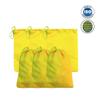 ecomuslinbags 12x16 inches Color Full Cotton Bags, Reusable And Biodegradable Produce Muslin Drawstring Bags Pack Of 25 (Yellow) view 2
