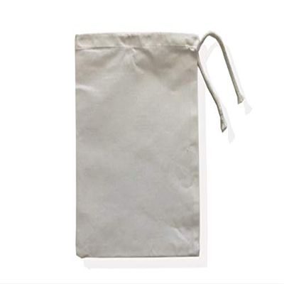 ecomuslinbags 12x20 inches Color Full Cotton Bags, Reusable And Biodegradable Produce Muslin Drawstring Bags Pack Of 25 (White)