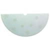 Kurt S. Adler 72-Inch Ivory Fabric and Glitter Chenille Snowflake Pattern Tree Skirt view 1
