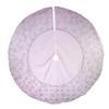 Kurt S. Adler 54-Inch White and Silver Velvet Sequin Snowflake Treeskirt view 2