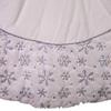 Kurt S. Adler 54-Inch White and Silver Velvet Sequin Snowflake Treeskirt view 3
