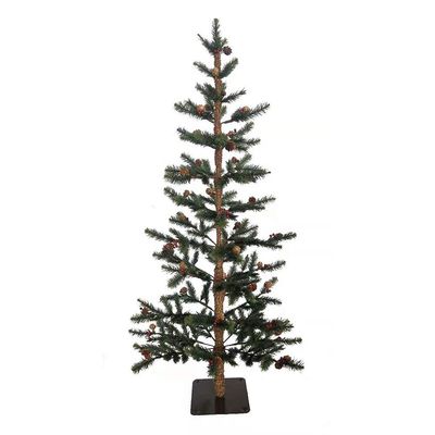 Kurt S. Adler 4-Foot Pine Tree with Pinecones and Berries (TR1403)