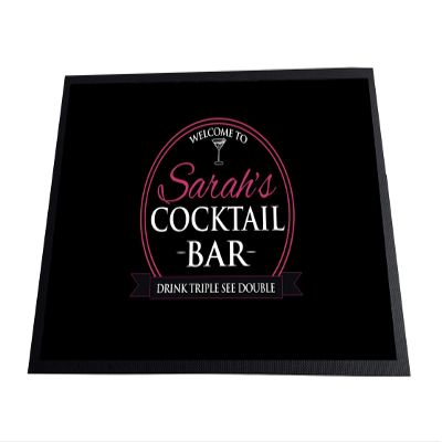 Artylicious Personalised Cocktail Bar Door Mat (60 X 40 Cm)