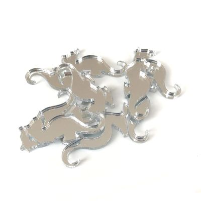 Seahorse Craft Mirrors, Set of 10, Shatterproof Acrylic, 4 X 2.8 inches