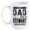 Father's Day Gift From Daughter, Son - Best Dad Are Born In Stewart Ohio OH - Funny Gift Ideas For Papa, Grandpa - Fathers Day Coffee Mug 15 oz view 1