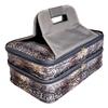 101 BEACH Thermal Insulated Double Casserole Carrier Bag with 2 Compartments - Can be Custom Embroidered Personalized (Gray Reptile) view 1