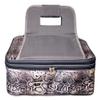 101 BEACH Thermal Insulated Double Casserole Carrier Bag with 2 Compartments - Can be Custom Embroidered Personalized (Gray Reptile) view 4