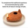 Biblical Herodian Clay Oil Lamp with Bethlehem Olive Oil - Authentic Holy Land Replica with Gift Bag & Certificate of Authenticity - Handmade Christian & Judaica Faith Gift view 2